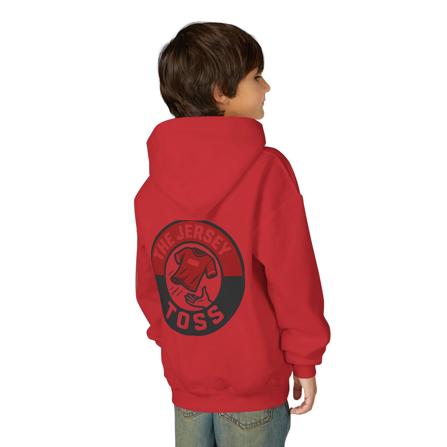 Youth Jersey Toss Hoodie | Fun Sports Apparel for Teens, Birthday Gift, Team Spirit Gear, Casual Wear, Game Day Hoodie