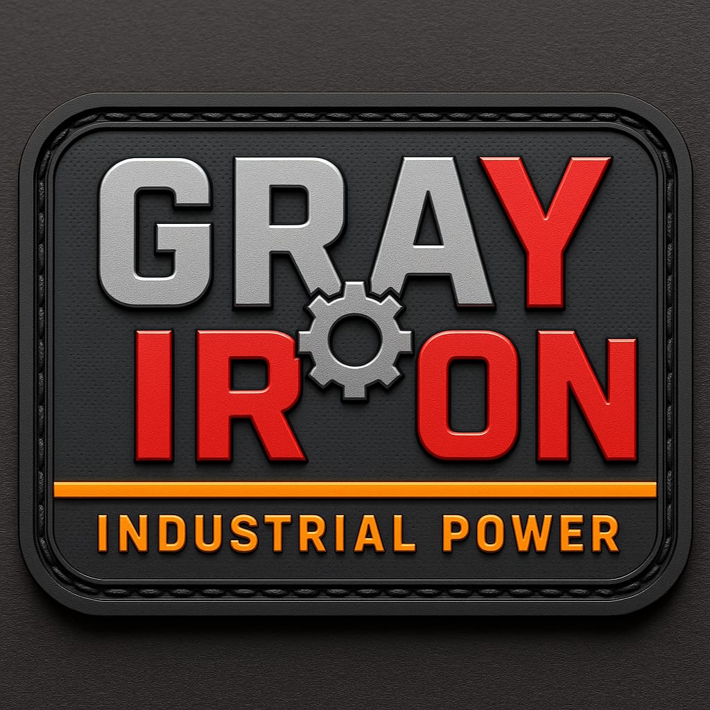 PACK OF 20 - ACL PRO & GRAY IRON PVC Patches – Durable Industrial Design Badge Set