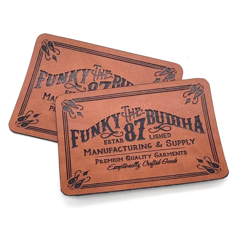 pack of 20  premium custom leather patches