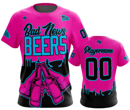 Bad News Beers Mets Custom Baseball Jersey – Retro Team Style