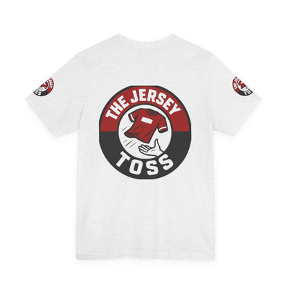 Jersey Toss Tee, Unisex Short Sleeve Shirt, Sports Fan Apparel, Game Day Outfit, Gift for Athletes, Casual Wear