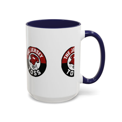Jersey Toss Accent Coffee Mug | Unique Gift for Coffee Lovers, Home Decor, Sports Fans, Customized Mug, Fun Kitchenware
