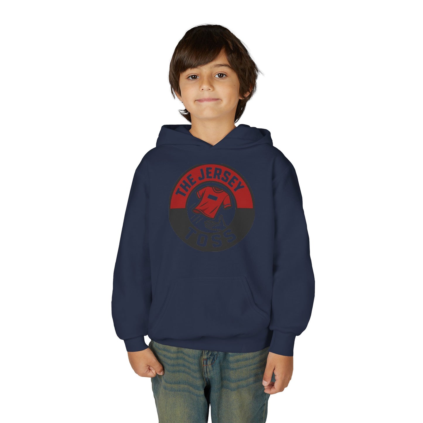 Youth Jersey Toss Hoodie | Fun Sports Apparel for Teens, Birthday Gift, Team Spirit Gear, Casual Wear, Game Day Hoodie