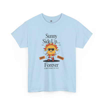 Sunny Side Up Unisex Heavy Cotton Tee - Smile Forever Graphic Shirt