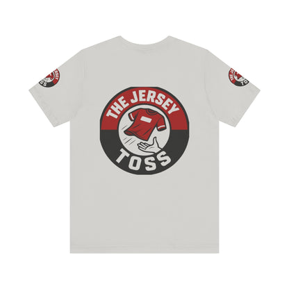 Jersey Toss Tee, Unisex Short Sleeve Shirt, Sports Fan Apparel, Game Day Outfit, Gift for Athletes, Casual Wear