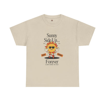 Sunny Side Up Unisex Heavy Cotton Tee - Smile Forever Graphic Shirt