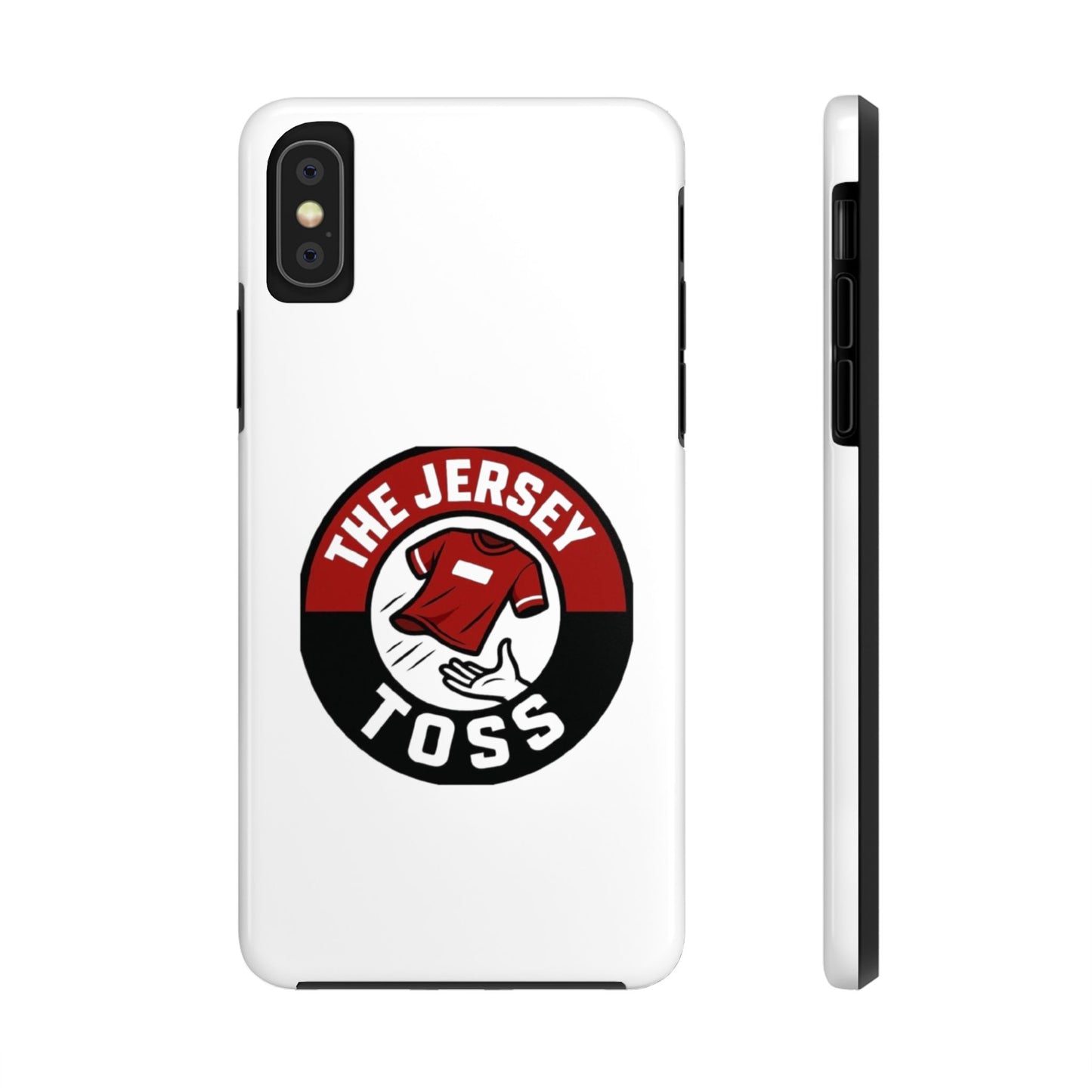 Tough Phone Cases with 'The Jersey Toss' Design - Sports Gifts, Cool Accessories, Football Fan Merchandise, Unique Decor, Gift for Him/Her