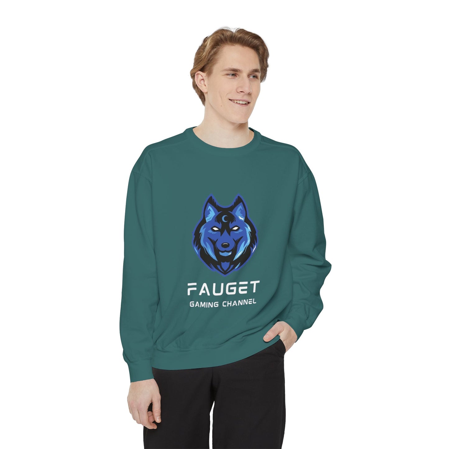 Fauget Gaming Channel Unisex Sweatshirt with Smile Design