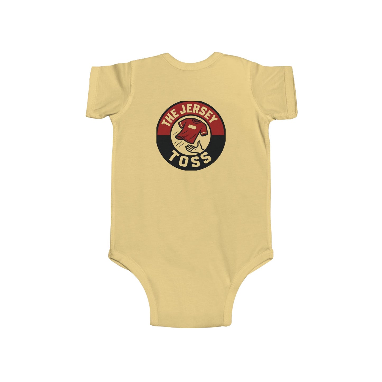 Infant Jersey Toss Bodysuit - Cute Baby Outfit, Baby Shower Gift, Newborn Clothes, Sports Theme, Playful Infant Wear