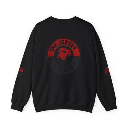 Jersey Toss Crewneck Sweatshirt, Cozy Unisex Pullover, Perfect for Sports Fans, Casual Wear, Holiday Gift, Comfortable Layering