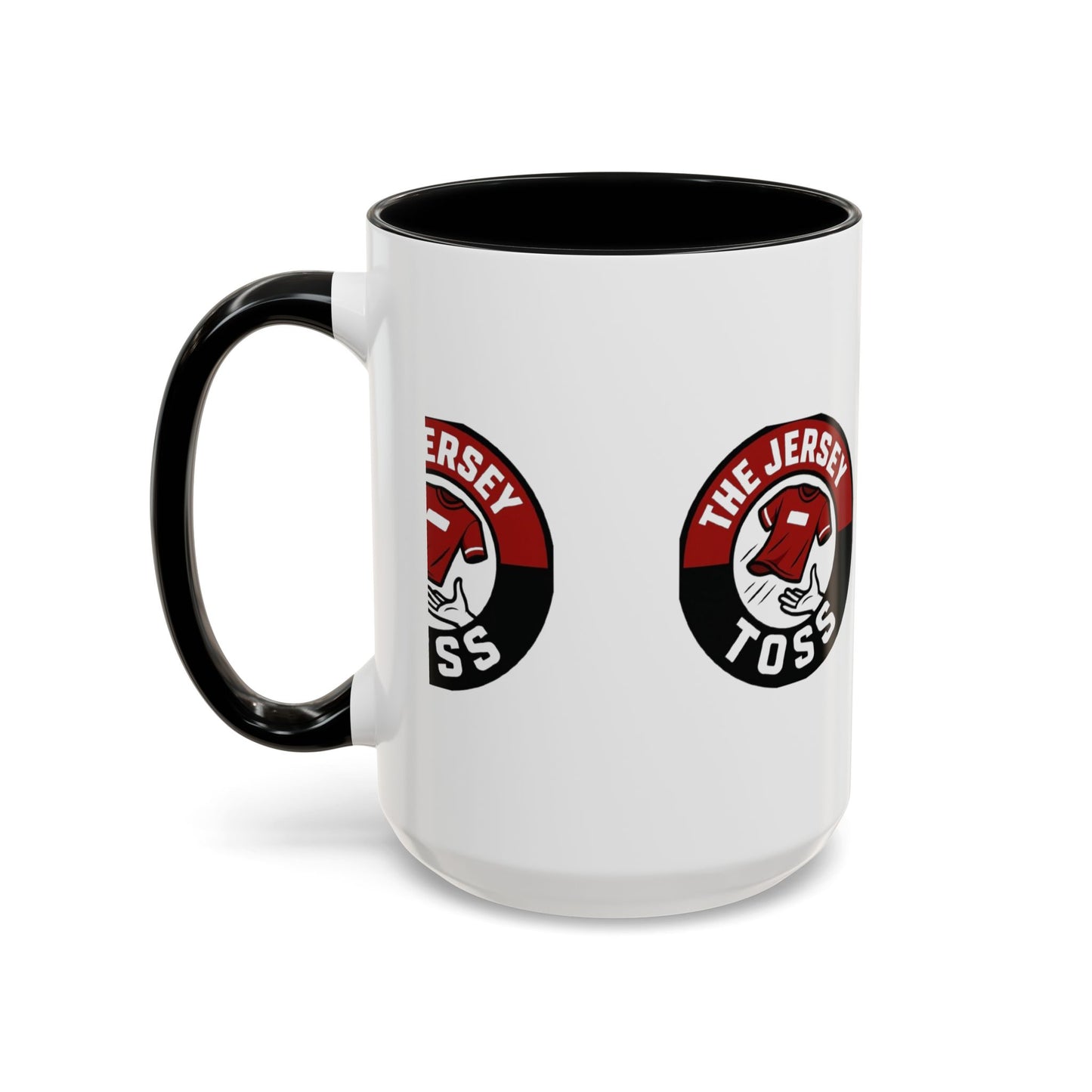 Jersey Toss Accent Coffee Mug | Unique Gift for Coffee Lovers, Home Decor, Sports Fans, Customized Mug, Fun Kitchenware