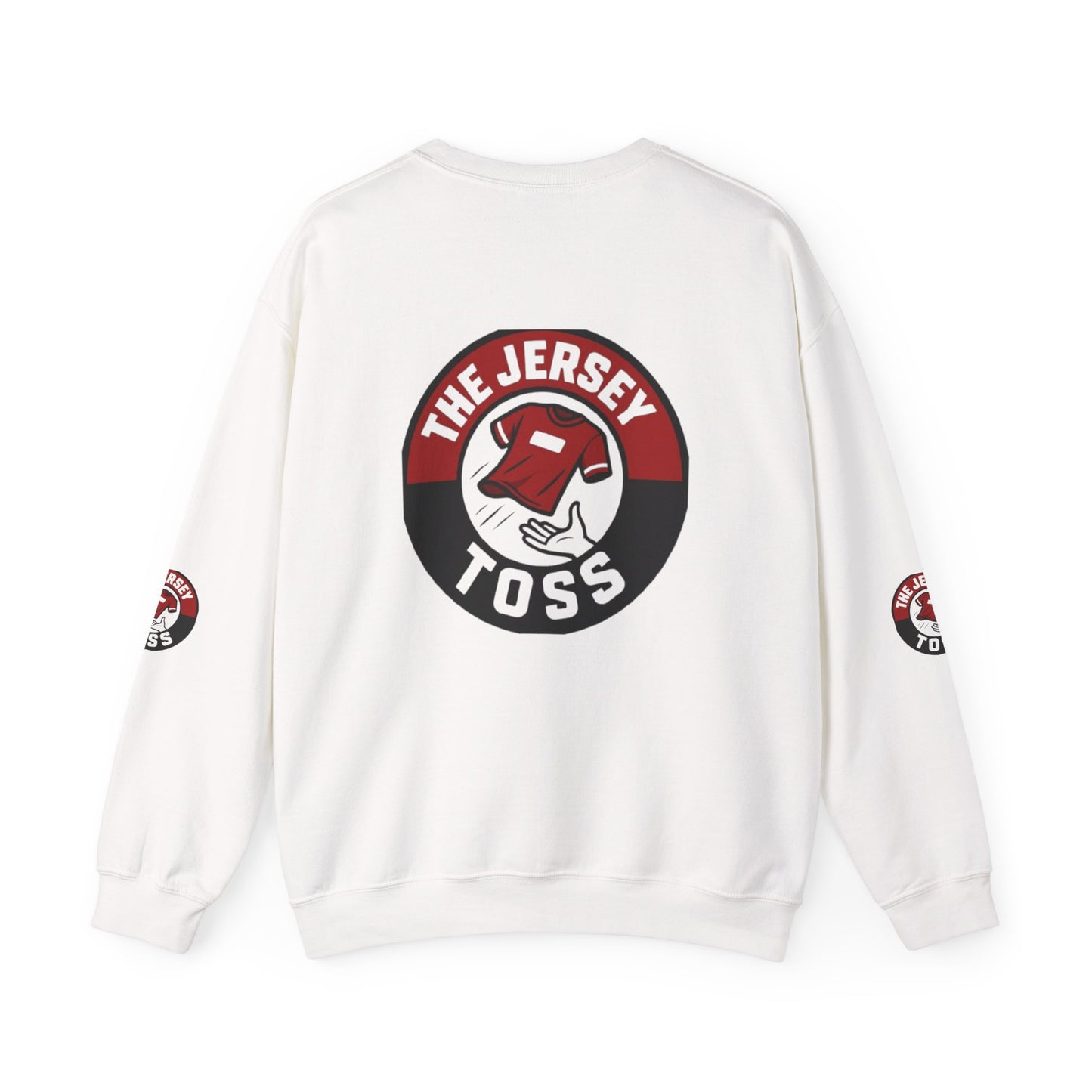 Jersey Toss Crewneck Sweatshirt, Cozy Unisex Pullover, Perfect for Sports Fans, Casual Wear, Holiday Gift, Comfortable Layering
