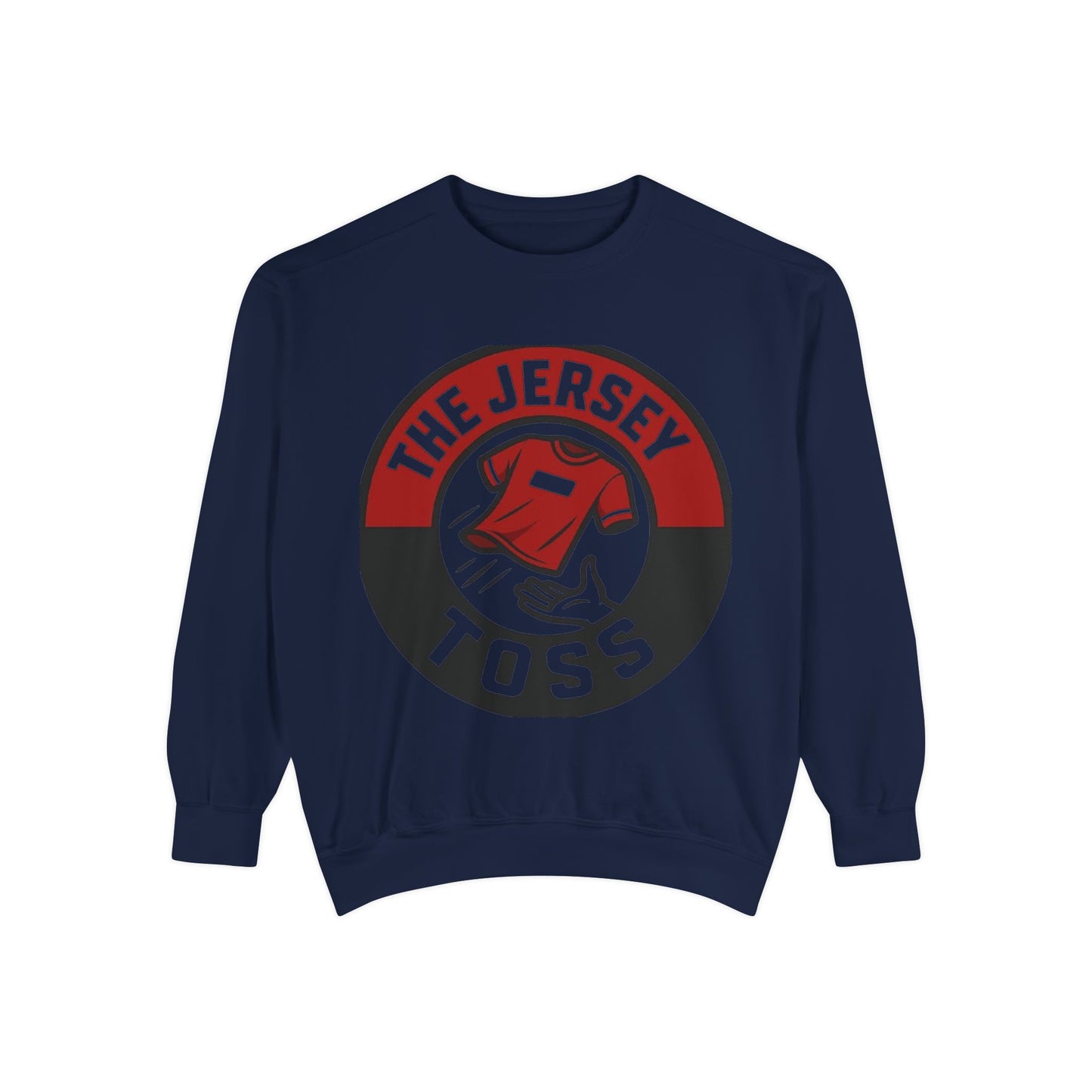Jersey Toss Sweatshirt, Unisex Sports Apparel, Perfect for Game Day, Casual Wear, Gift for Sports Fans, Jersey Toss Design