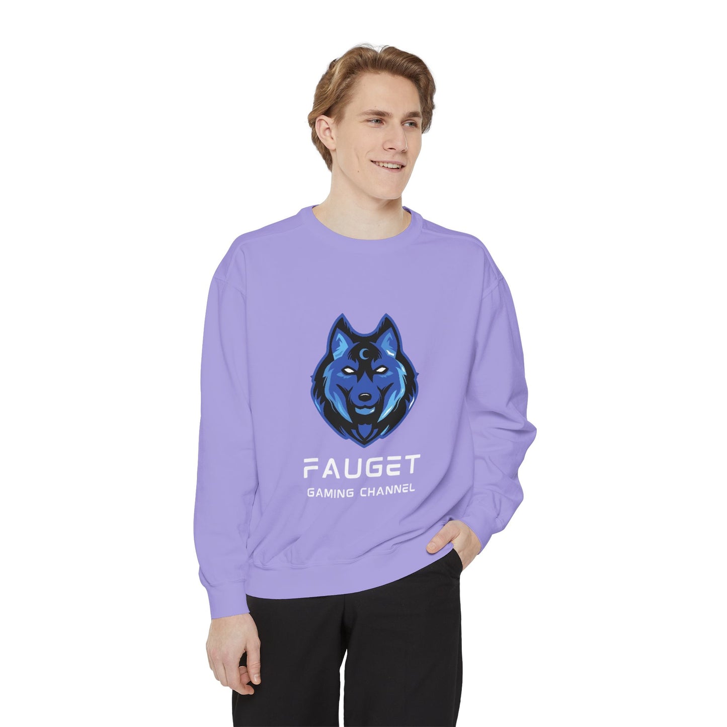 Fauget Gaming Channel Unisex Sweatshirt with Smile Design