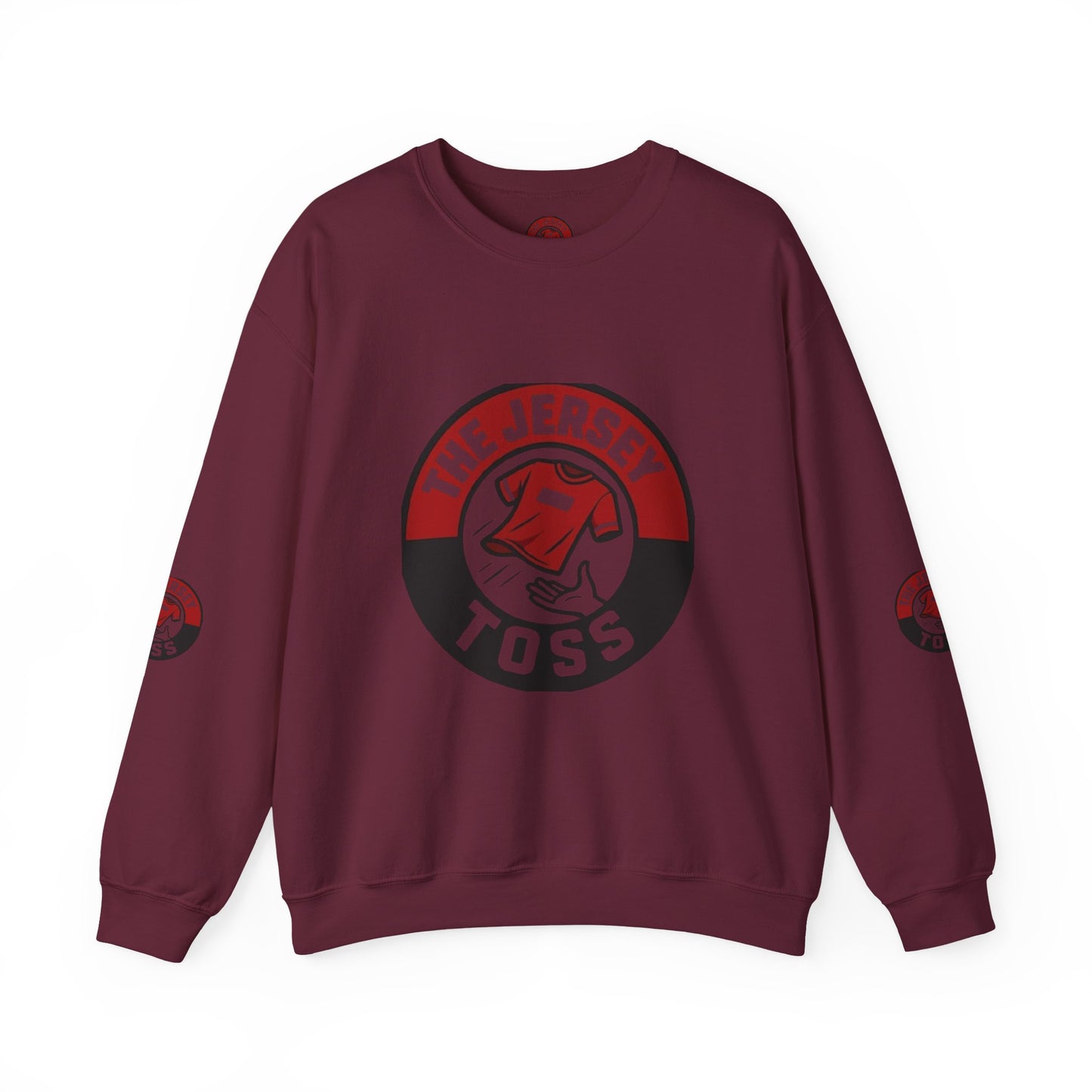Jersey Toss Crewneck Sweatshirt, Cozy Unisex Pullover, Perfect for Sports Fans, Casual Wear, Holiday Gift, Comfortable Layering