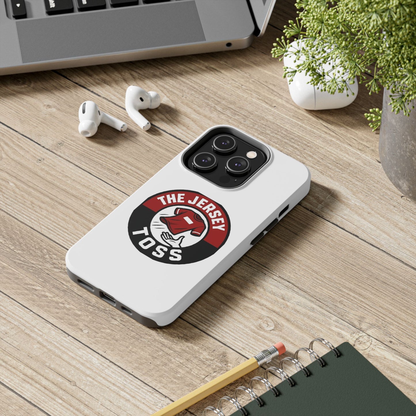 Tough Phone Cases with 'The Jersey Toss' Design - Sports Gifts, Cool Accessories, Football Fan Merchandise, Unique Decor, Gift for Him/Her