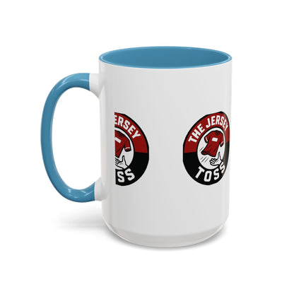 Jersey Toss Accent Coffee Mug | Unique Gift for Coffee Lovers, Home Decor, Sports Fans, Customized Mug, Fun Kitchenware