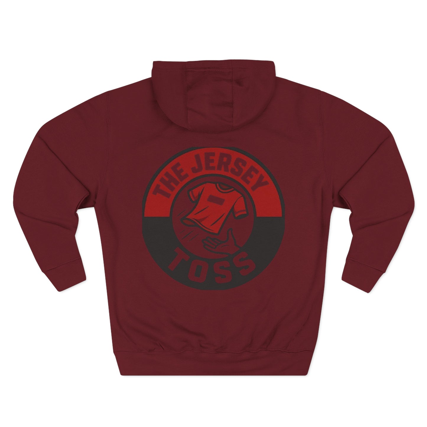 The Jersey Toss Fleece Hoodie | Cozy Sportswear for Game Days, Perfect Gift for Sports Fans, Autumn Fashion, Unisex Hoodie
