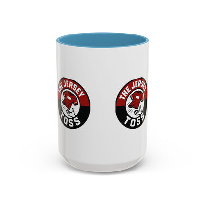 Jersey Toss Accent Coffee Mug | Unique Gift for Coffee Lovers, Home Decor, Sports Fans, Customized Mug, Fun Kitchenware