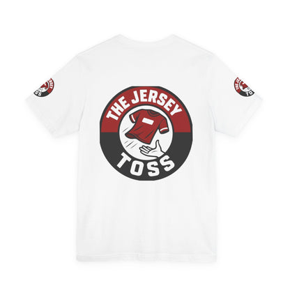 Jersey Toss Tee, Unisex Short Sleeve Shirt, Sports Fan Apparel, Game Day Outfit, Gift for Athletes, Casual Wear