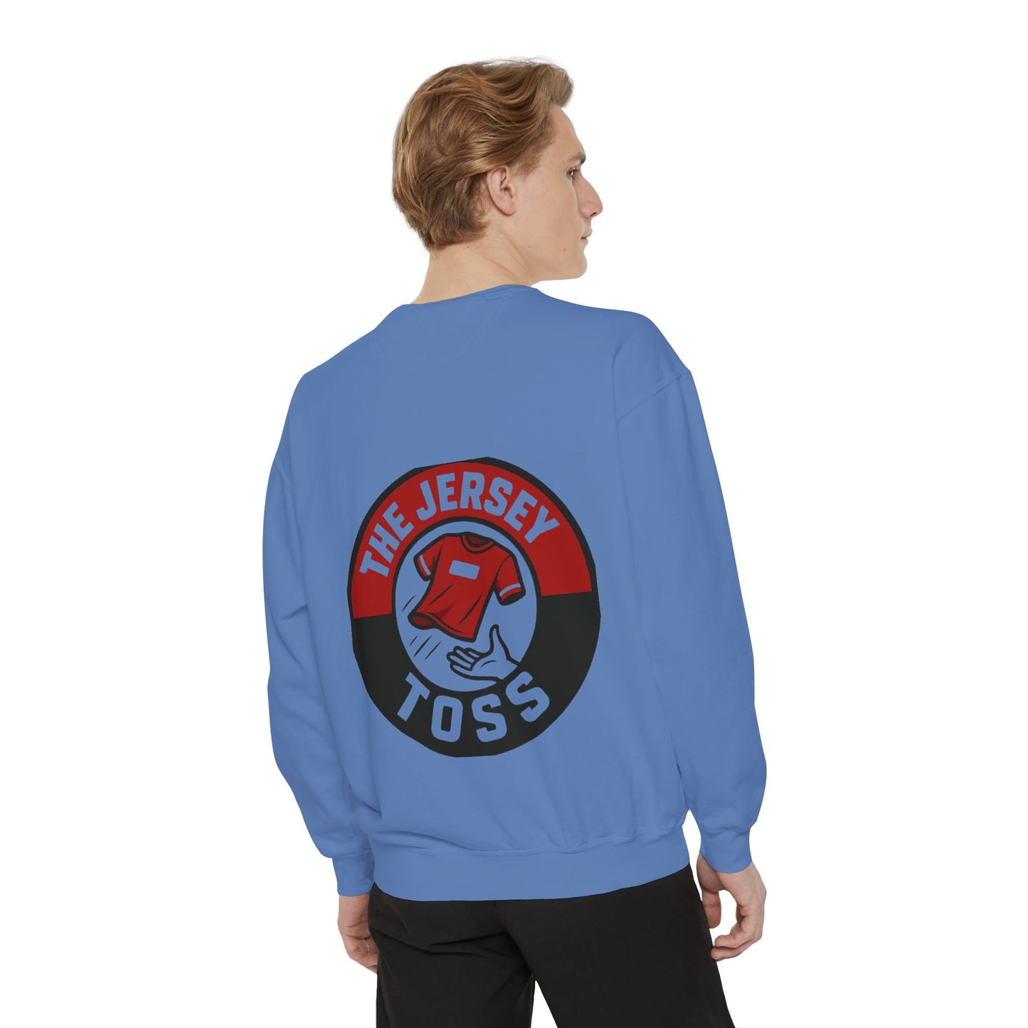 Jersey Toss Sweatshirt, Unisex Sports Apparel, Perfect for Game Day, Casual Wear, Gift for Sports Fans, Jersey Toss Design