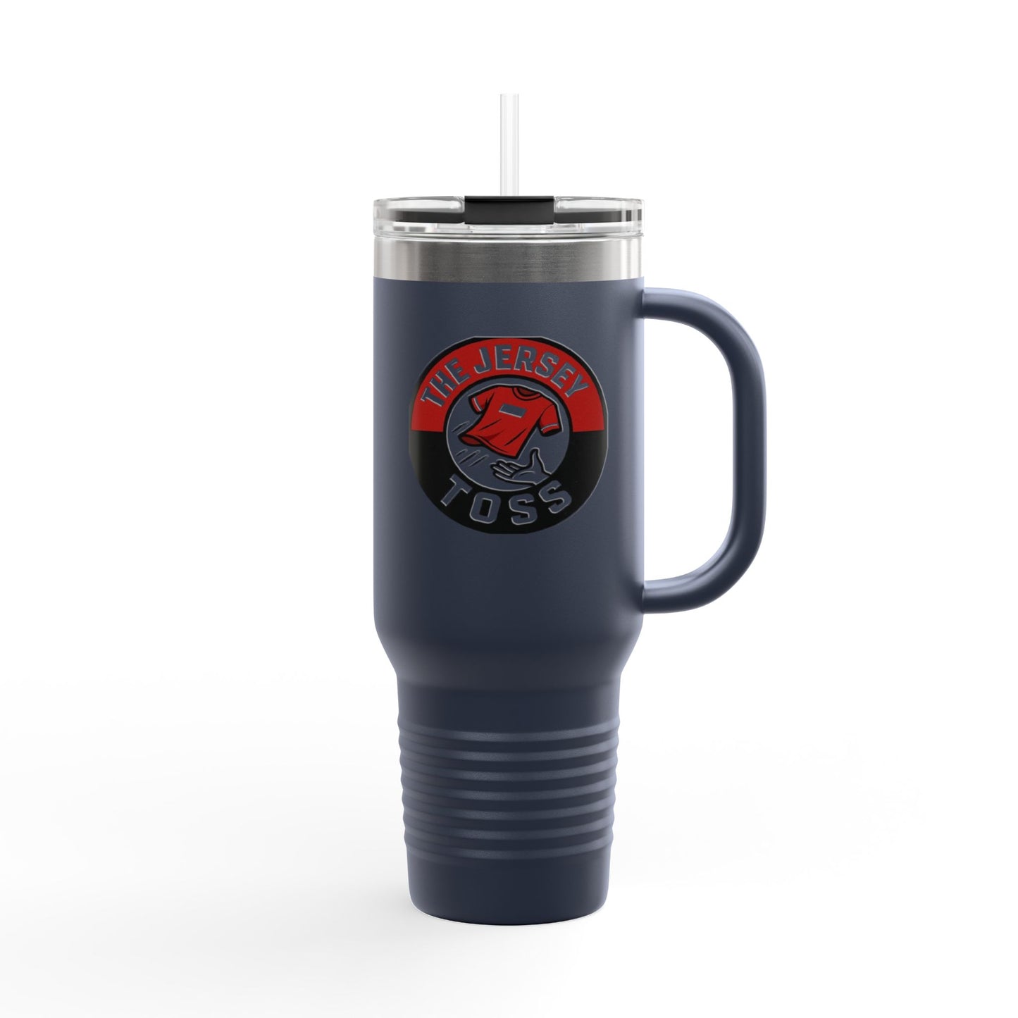 Insulated Travel Mug, 40oz - The Jersey Toss, Perfect for Home, Office, or Parties, Gift for Coffee Lovers, Durable and Stylish