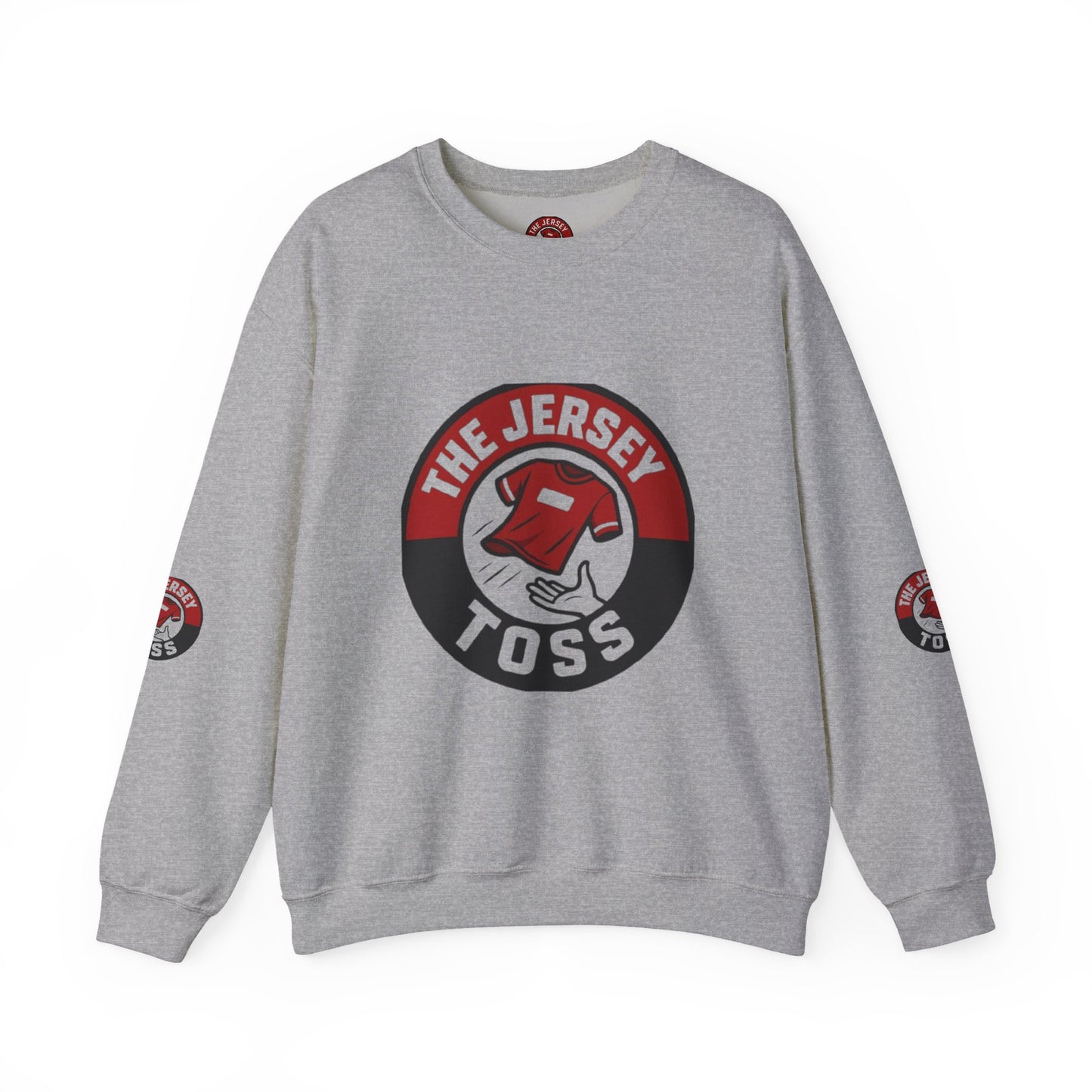 Jersey Toss Crewneck Sweatshirt, Cozy Unisex Pullover, Perfect for Sports Fans, Casual Wear, Holiday Gift, Comfortable Layering