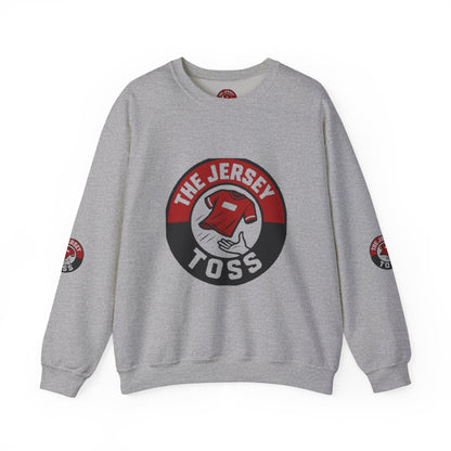 Jersey Toss Crewneck Sweatshirt, Cozy Unisex Pullover, Perfect for Sports Fans, Casual Wear, Holiday Gift, Comfortable Layering