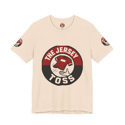 Jersey Toss Tee, Unisex Short Sleeve Shirt, Sports Fan Apparel, Game Day Outfit, Gift for Athletes, Casual Wear