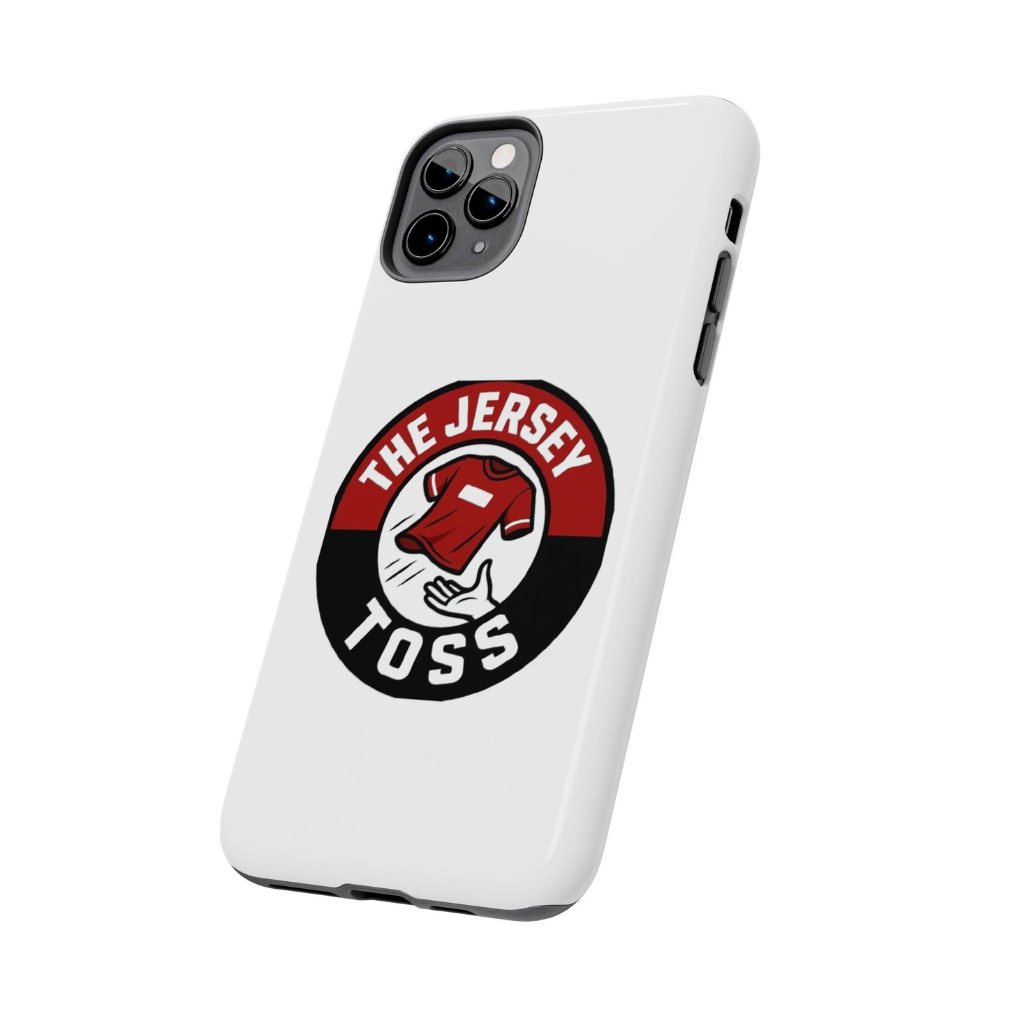 Tough Phone Cases with 'The Jersey Toss' Design - Sports Gifts, Cool Accessories, Football Fan Merchandise, Unique Decor, Gift for Him/Her