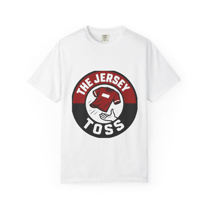 Jersey Toss T-Shirt, Fun Sports Tee, Casual Wear, Gift for Fans, Unisex Graphic Tee, Game Day Apparel