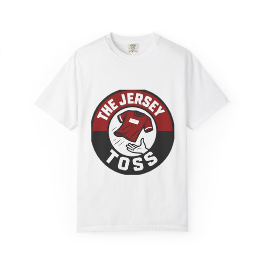 Jersey Toss T-Shirt, Fun Sports Tee, Casual Wear, Gift for Fans, Unisex Graphic Tee, Game Day Apparel