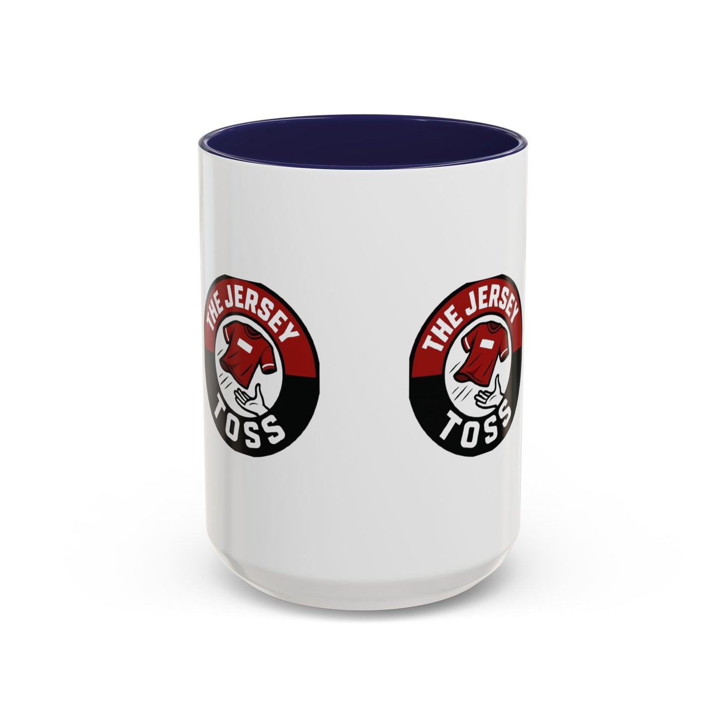 Jersey Toss Accent Coffee Mug | Unique Gift for Coffee Lovers, Home Decor, Sports Fans, Customized Mug, Fun Kitchenware
