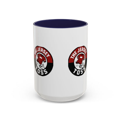 Jersey Toss Accent Coffee Mug | Unique Gift for Coffee Lovers, Home Decor, Sports Fans, Customized Mug, Fun Kitchenware