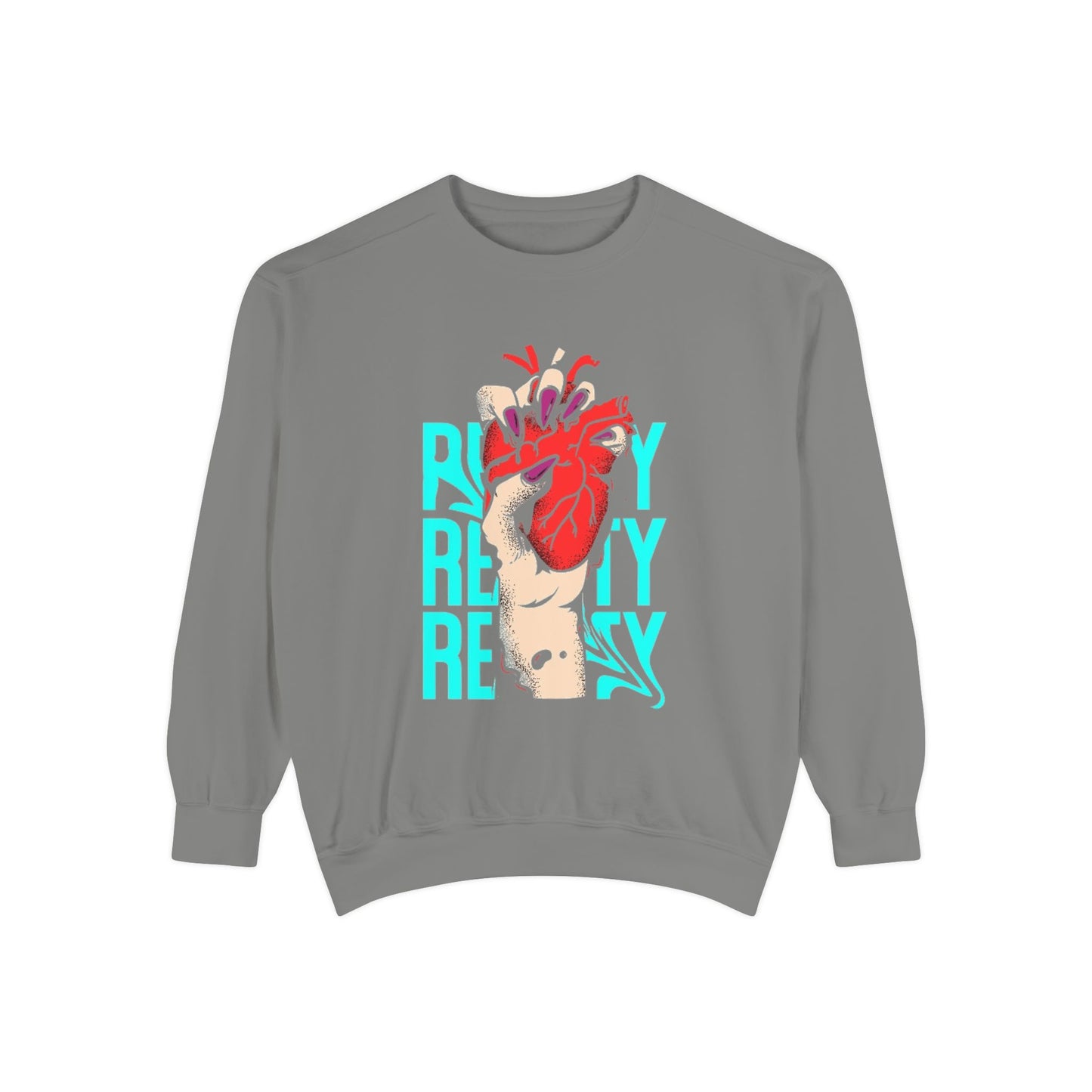 Heartfelt Unisex Garment-Dyed Sweatshirt | Perfect Gift for Compassionate Souls