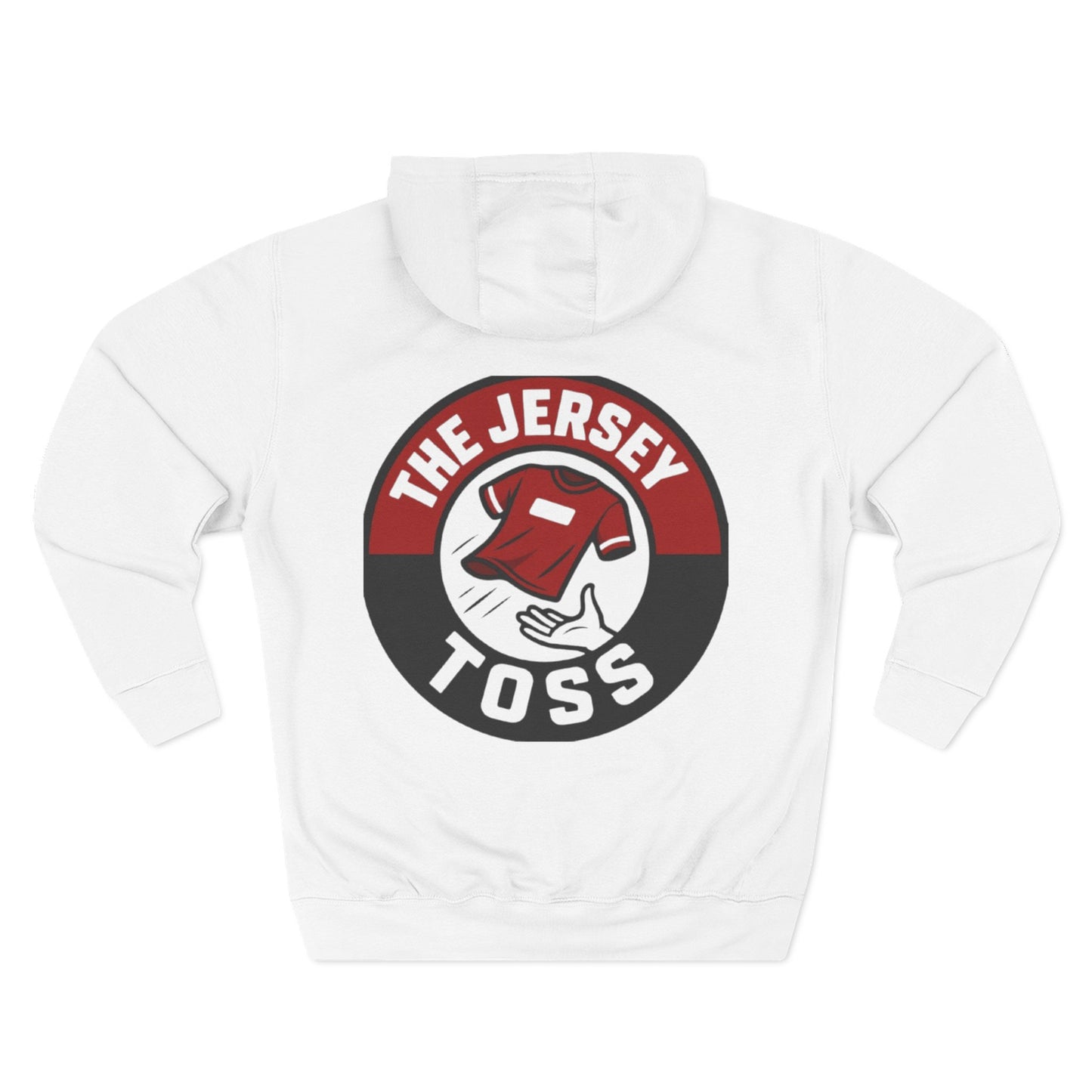 The Jersey Toss Fleece Hoodie | Cozy Sportswear for Game Days, Perfect Gift for Sports Fans, Autumn Fashion, Unisex Hoodie