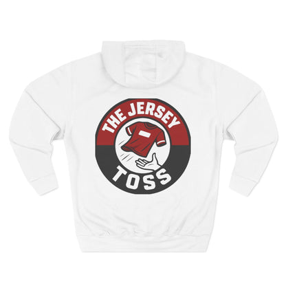 The Jersey Toss Fleece Hoodie | Cozy Sportswear for Game Days, Perfect Gift for Sports Fans, Autumn Fashion, Unisex Hoodie