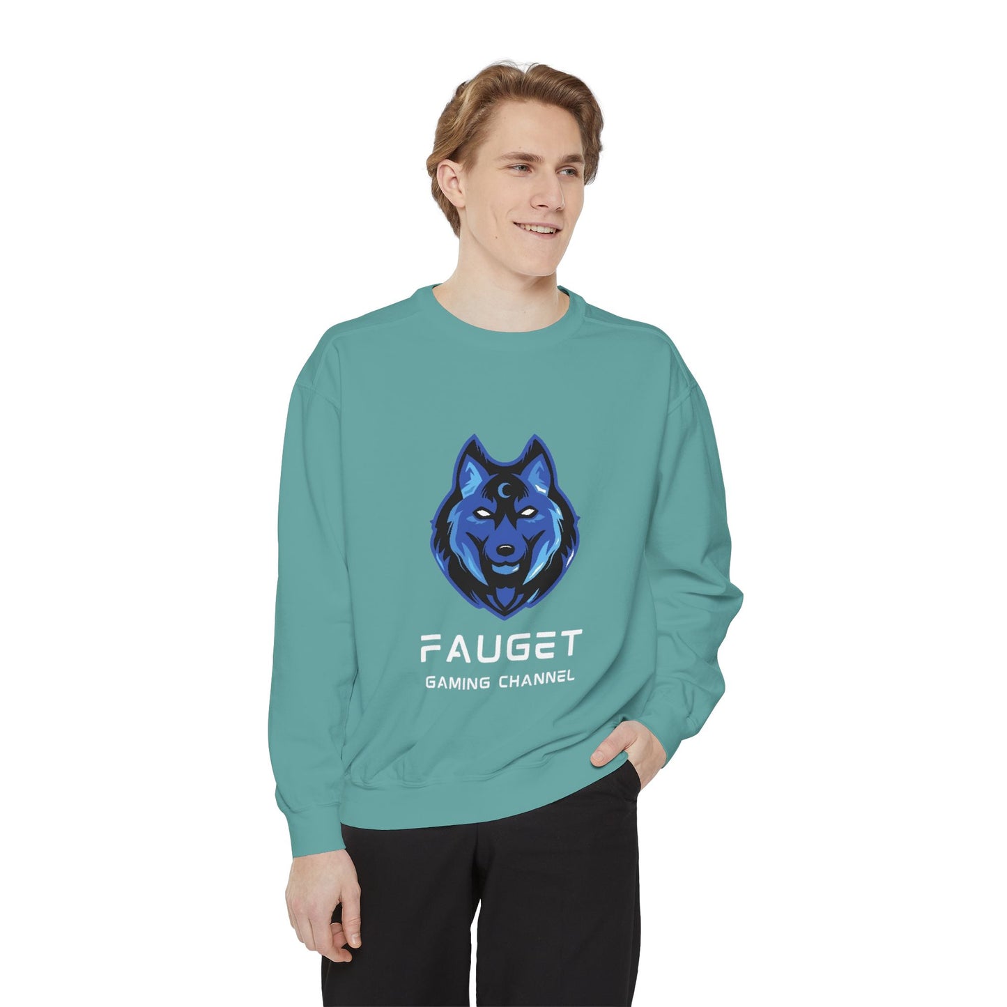 Fauget Gaming Channel Unisex Sweatshirt with Smile Design