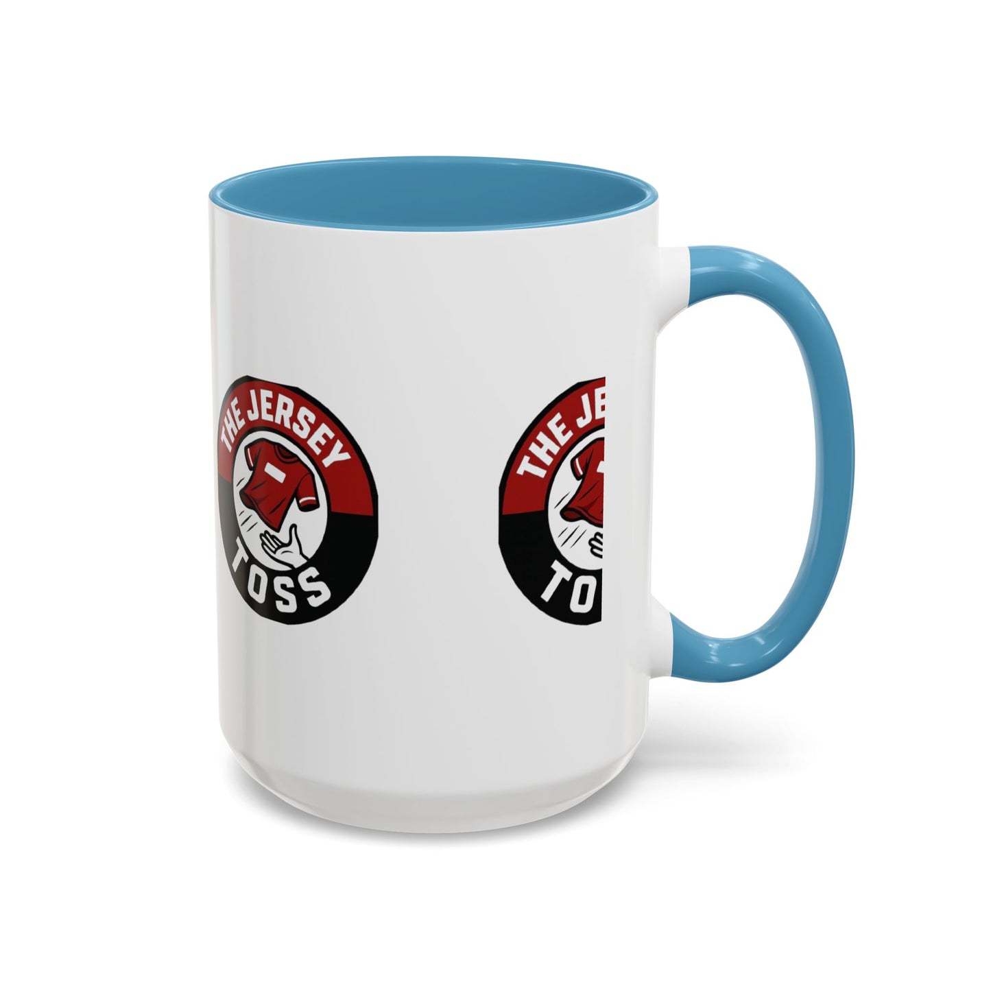 Jersey Toss Accent Coffee Mug | Unique Gift for Coffee Lovers, Home Decor, Sports Fans, Customized Mug, Fun Kitchenware