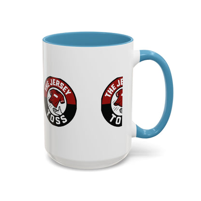 Jersey Toss Accent Coffee Mug | Unique Gift for Coffee Lovers, Home Decor, Sports Fans, Customized Mug, Fun Kitchenware