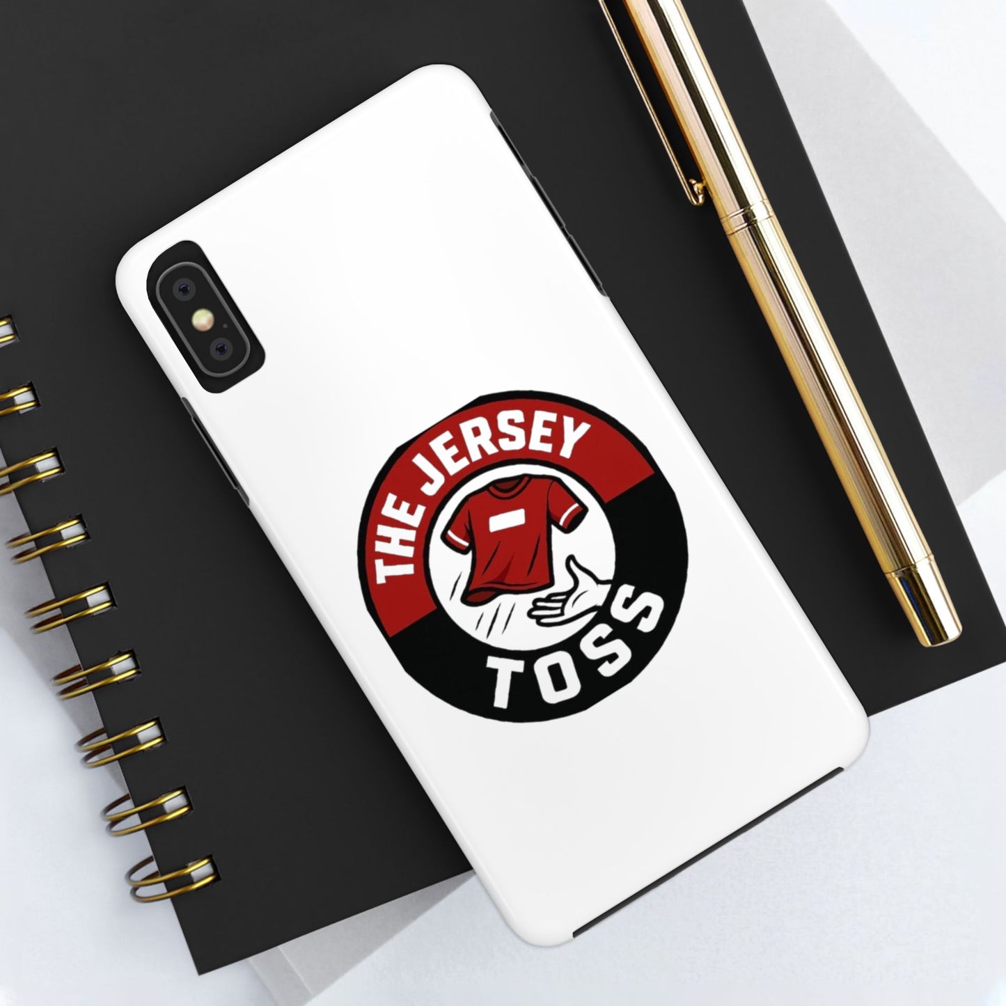 Tough Phone Cases with 'The Jersey Toss' Design - Sports Gifts, Cool Accessories, Football Fan Merchandise, Unique Decor, Gift for Him/Her