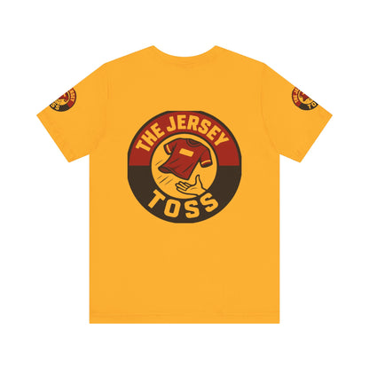 Jersey Toss Tee, Unisex Short Sleeve Shirt, Sports Fan Apparel, Game Day Outfit, Gift for Athletes, Casual Wear