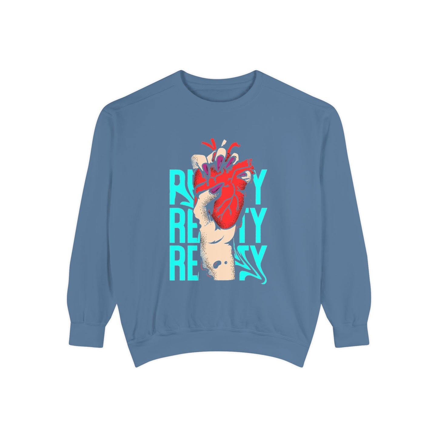 Heartfelt Unisex Garment-Dyed Sweatshirt | Perfect Gift for Compassionate Souls