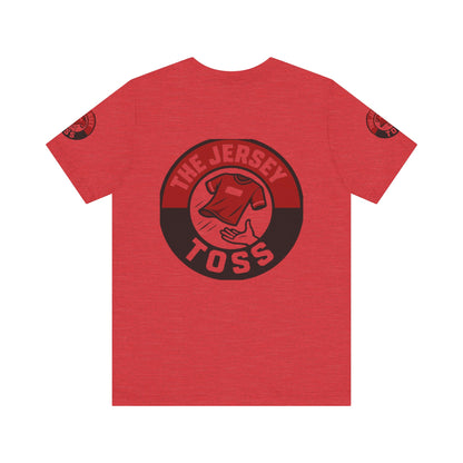 Jersey Toss Tee, Unisex Short Sleeve Shirt, Sports Fan Apparel, Game Day Outfit, Gift for Athletes, Casual Wear