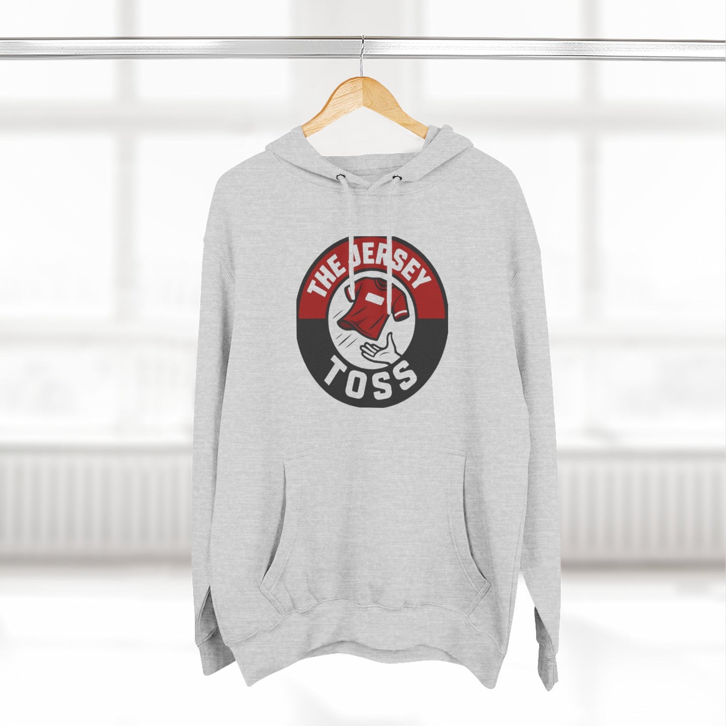 Copy of The Jersey Toss Fleece Hoodie | Cozy Sportswear for Game Days, Perfect Gift for Sports Fans, Autumn Fashion, Unisex Hoodie