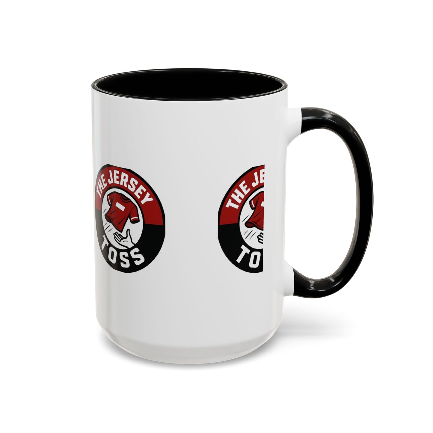 Jersey Toss Accent Coffee Mug | Unique Gift for Coffee Lovers, Home Decor, Sports Fans, Customized Mug, Fun Kitchenware