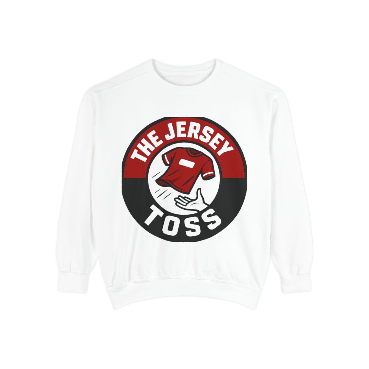 Jersey Toss Sweatshirt, Unisex Sports Apparel, Perfect for Game Day, Casual Wear, Gift for Sports Fans, Jersey Toss Design