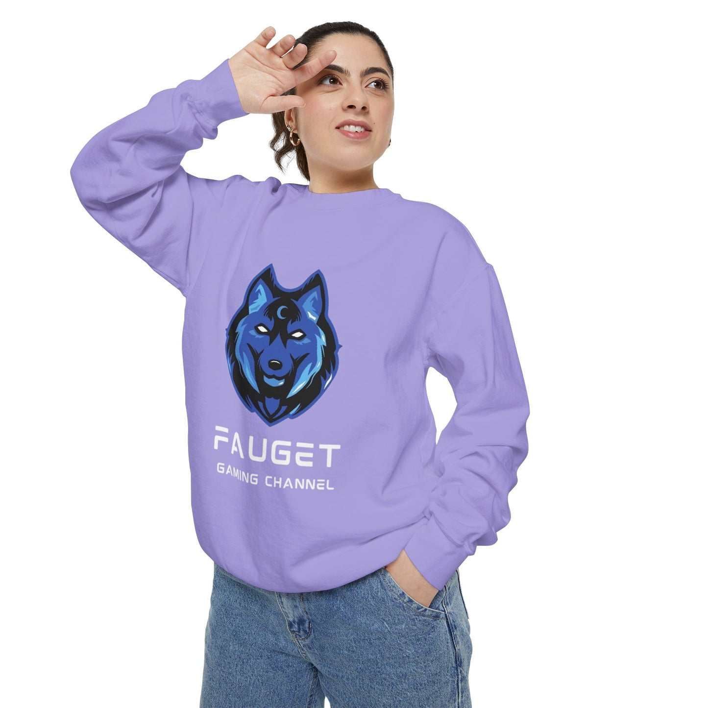 Fauget Gaming Channel Unisex Sweatshirt with Smile Design
