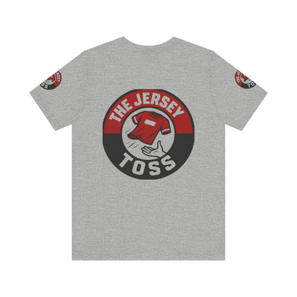 Jersey Toss Tee, Unisex Short Sleeve Shirt, Sports Fan Apparel, Game Day Outfit, Gift for Athletes, Casual Wear