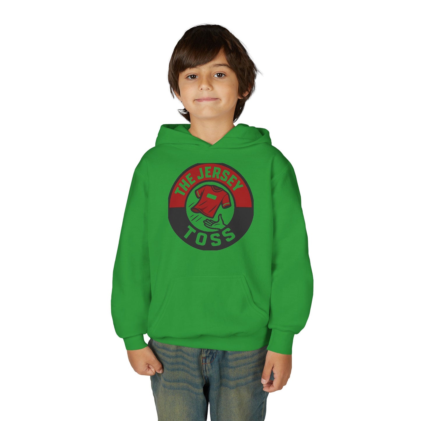 Youth Jersey Toss Hoodie | Fun Sports Apparel for Teens, Birthday Gift, Team Spirit Gear, Casual Wear, Game Day Hoodie